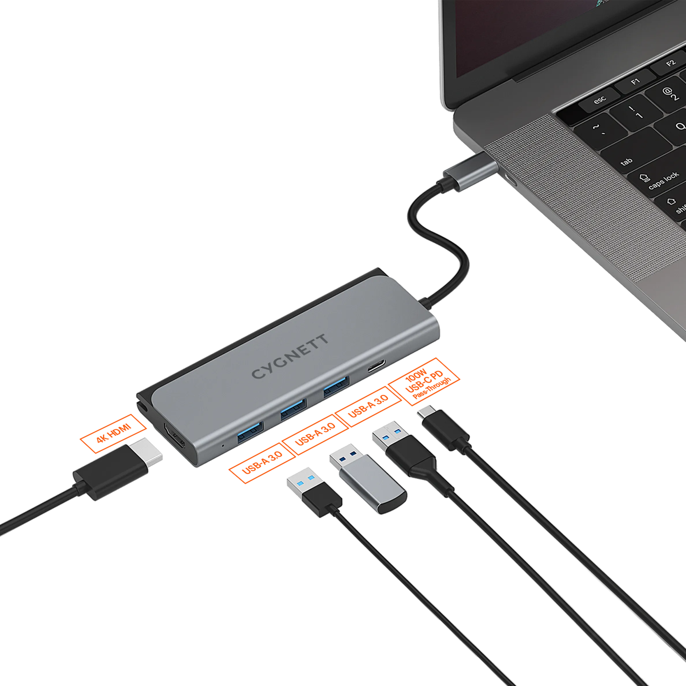 5-in-1 USB-C Hub (Single HDMI)