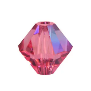 5328 Swarovski xilion bicone rose ab 6mm (10)