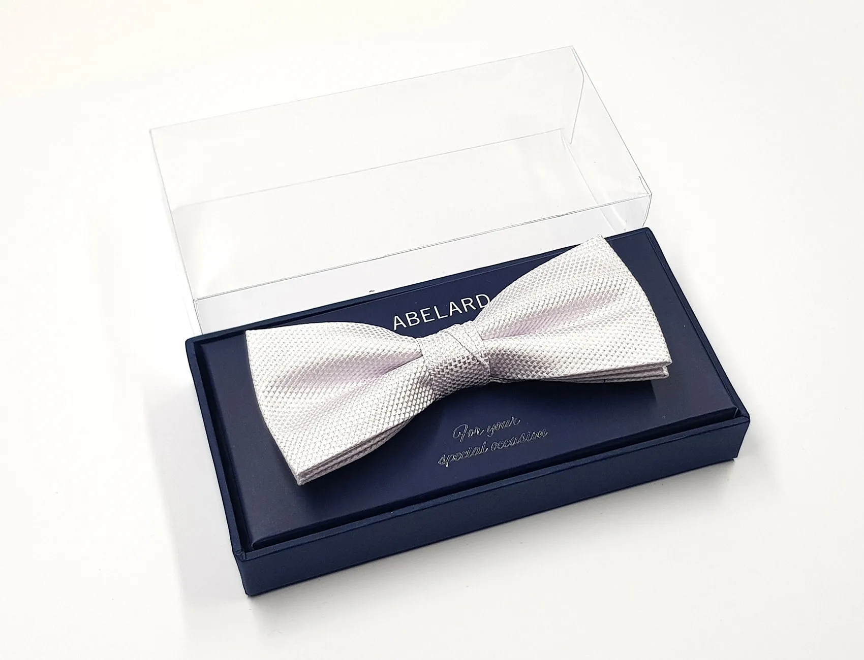 Aberlard Silk Formal White Bow Tie