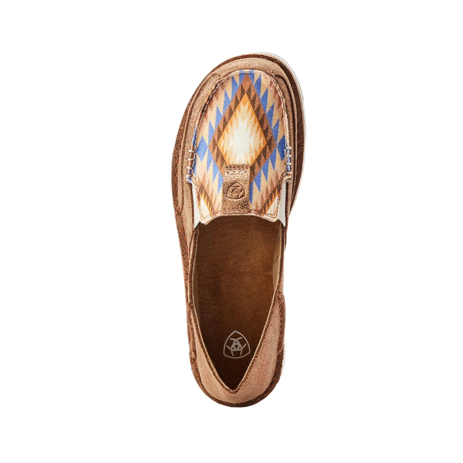 Ariat Ladies Blanket Print Metallic Bronze Slip On Cruiser 10044528