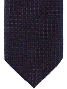 Armani Tie Navy Red Geometric