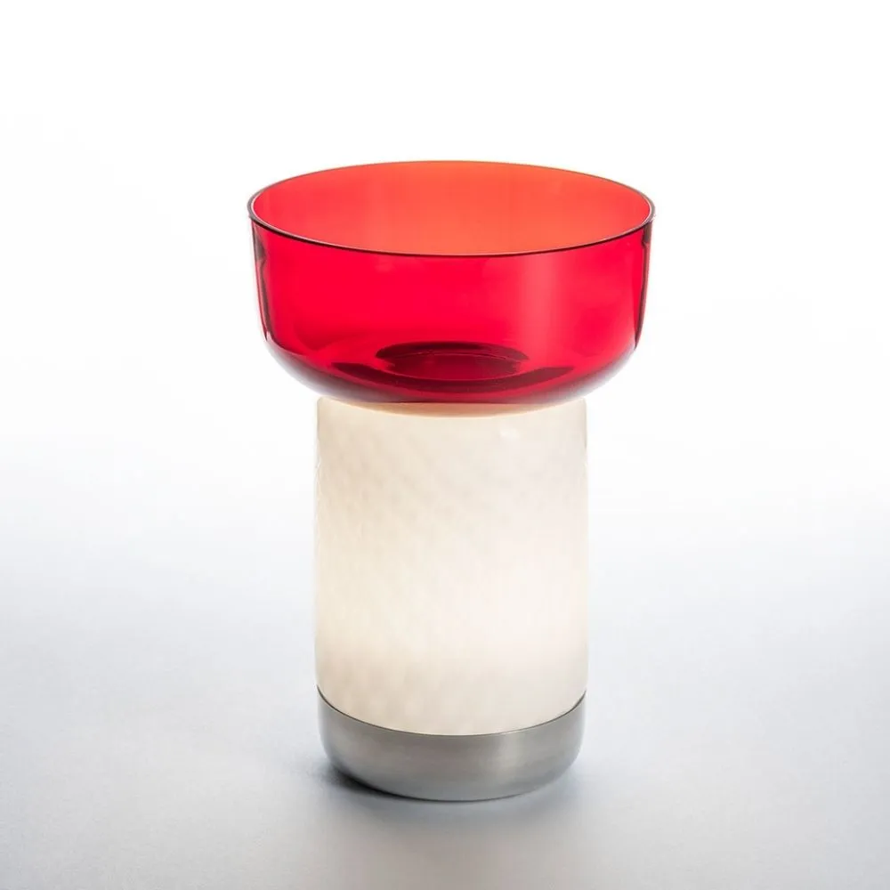 Artemide Bontà LED portable table lamp with bowl diam. 18 cm.