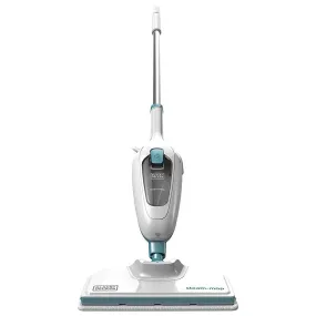 Black & Decker 1300W Steam Mop - White & Blue | FSM13E1-GB