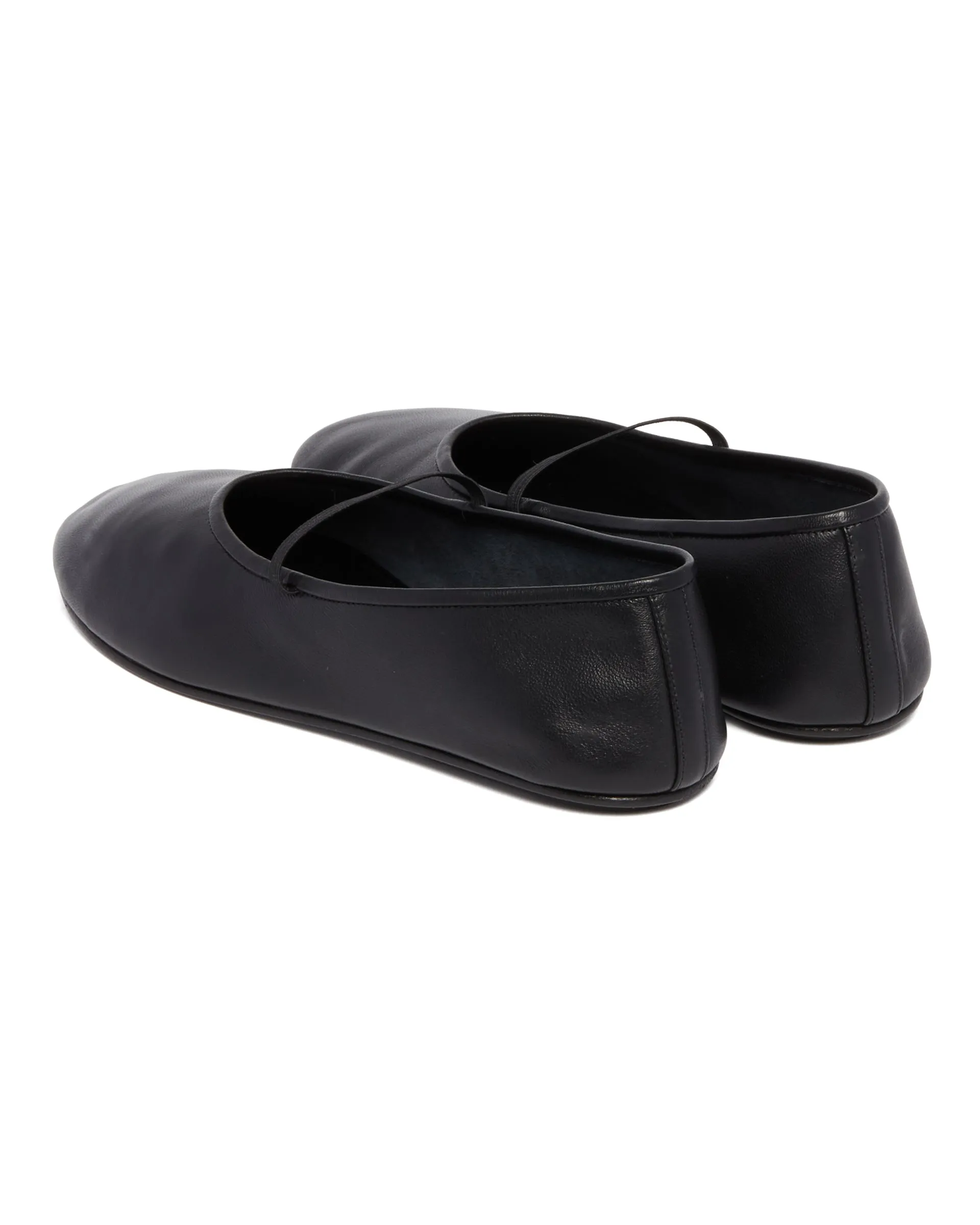 Black Elastic Ballet Flats