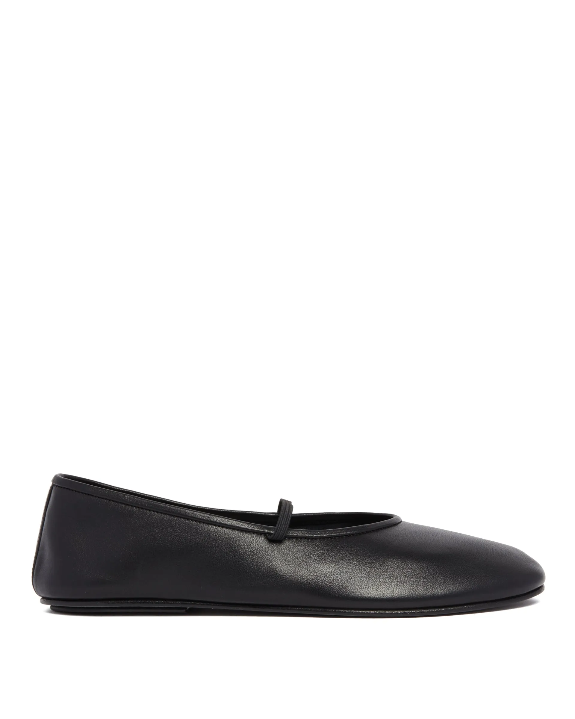 Black Elastic Ballet Flats