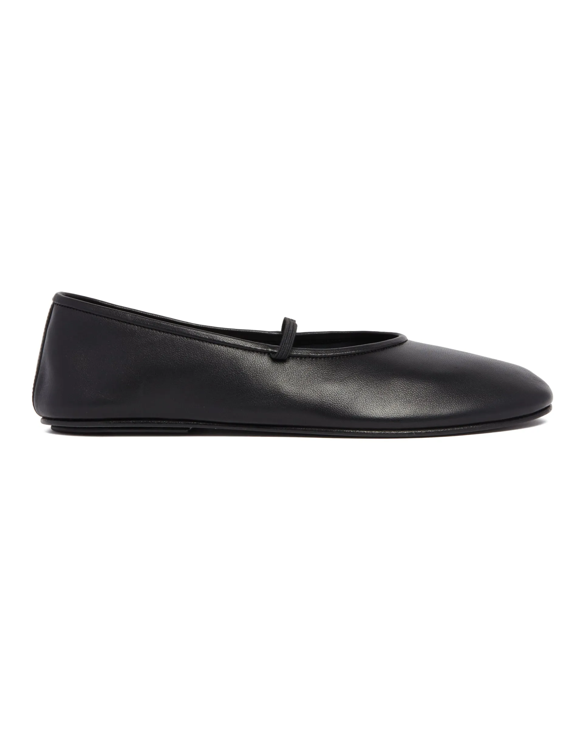 Black Elastic Ballet Flats