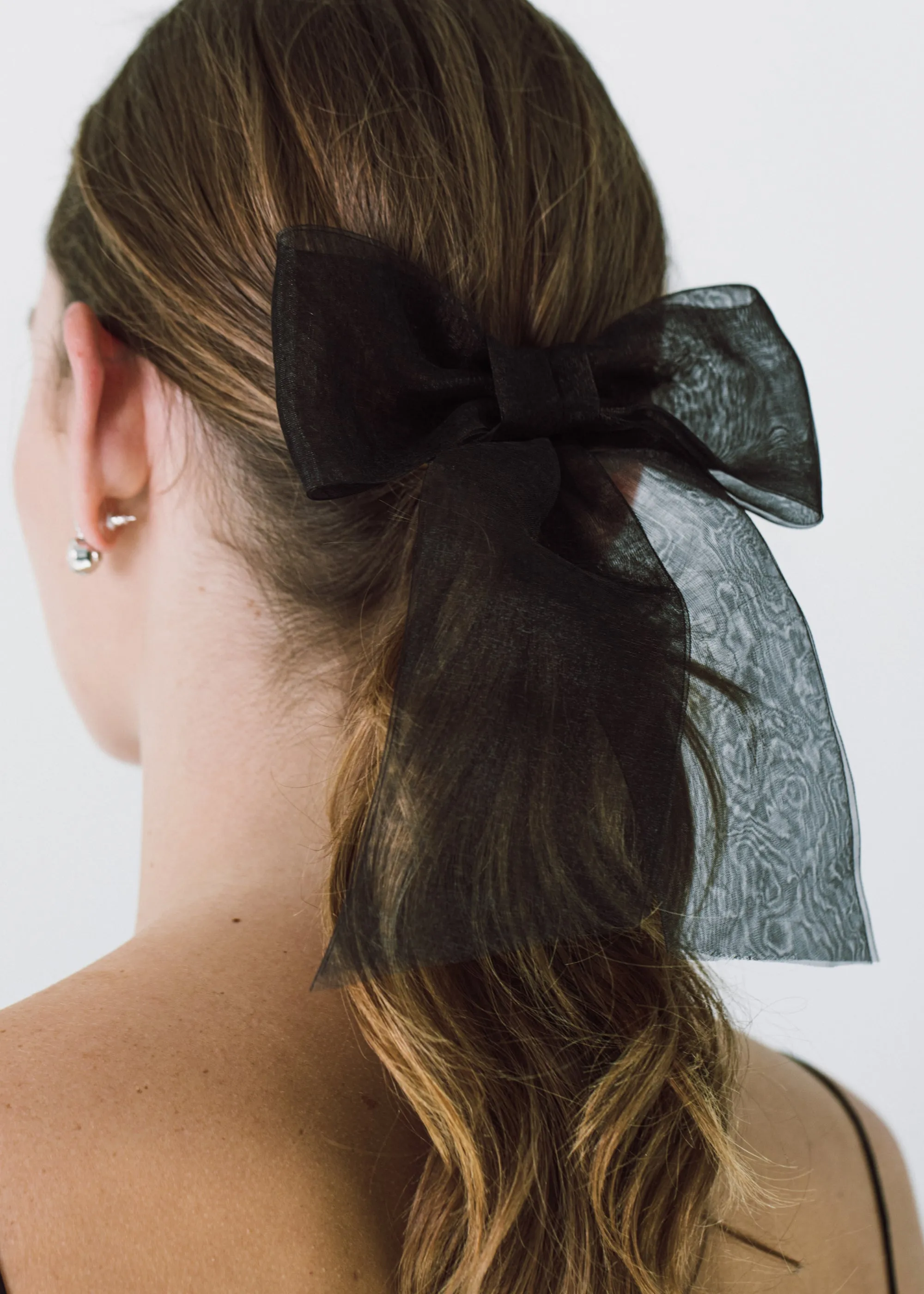 Blakely Bow Barrette -- Black