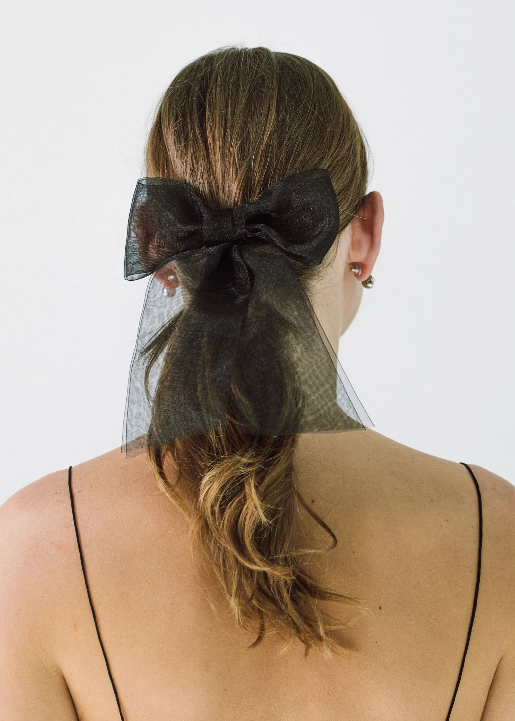 Blakely Bow Barrette -- Black