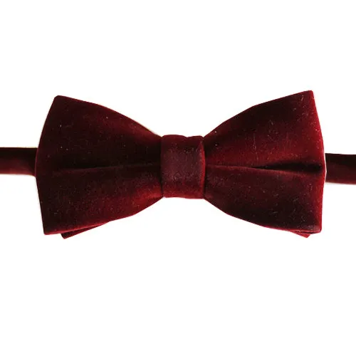 Bow Tie Velvet, Burgandy