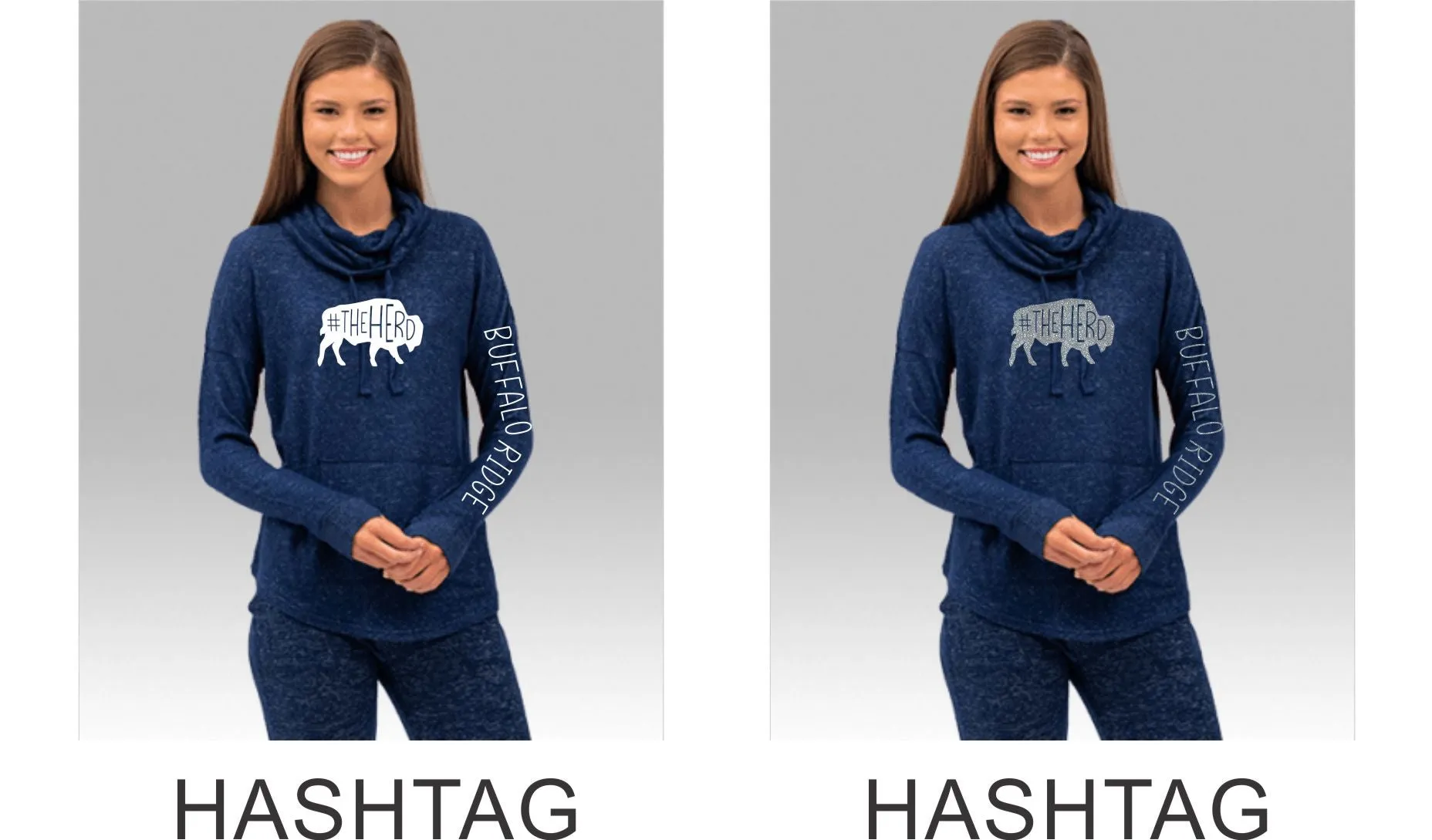 BRE Ladies Cowl Pullover- 5 Designs