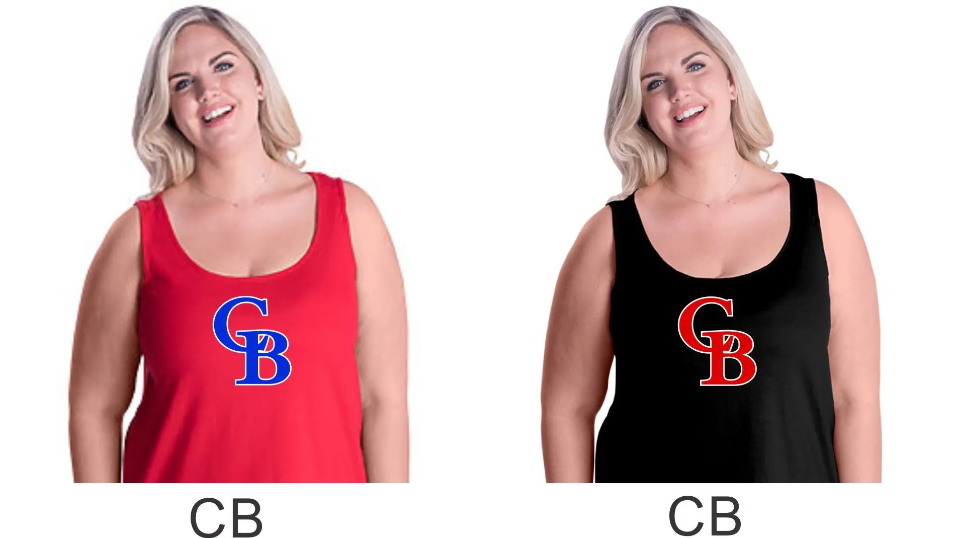 Bulldawgs Curvy Ladies Basic Tank- 4 designs- Matte or Glitter