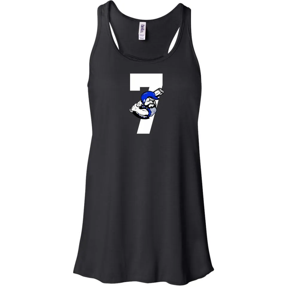 Bulldawgs NUMBER Flowy Tank- Matte or Glitter