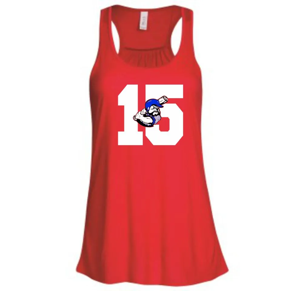 Bulldawgs NUMBER Flowy Tank- Matte or Glitter