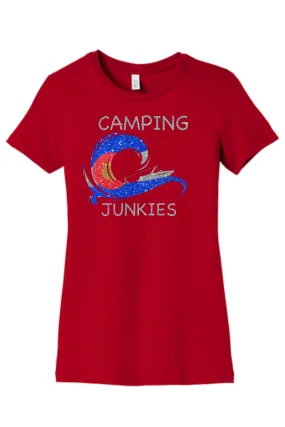 Camping Junkies Ladies Tee