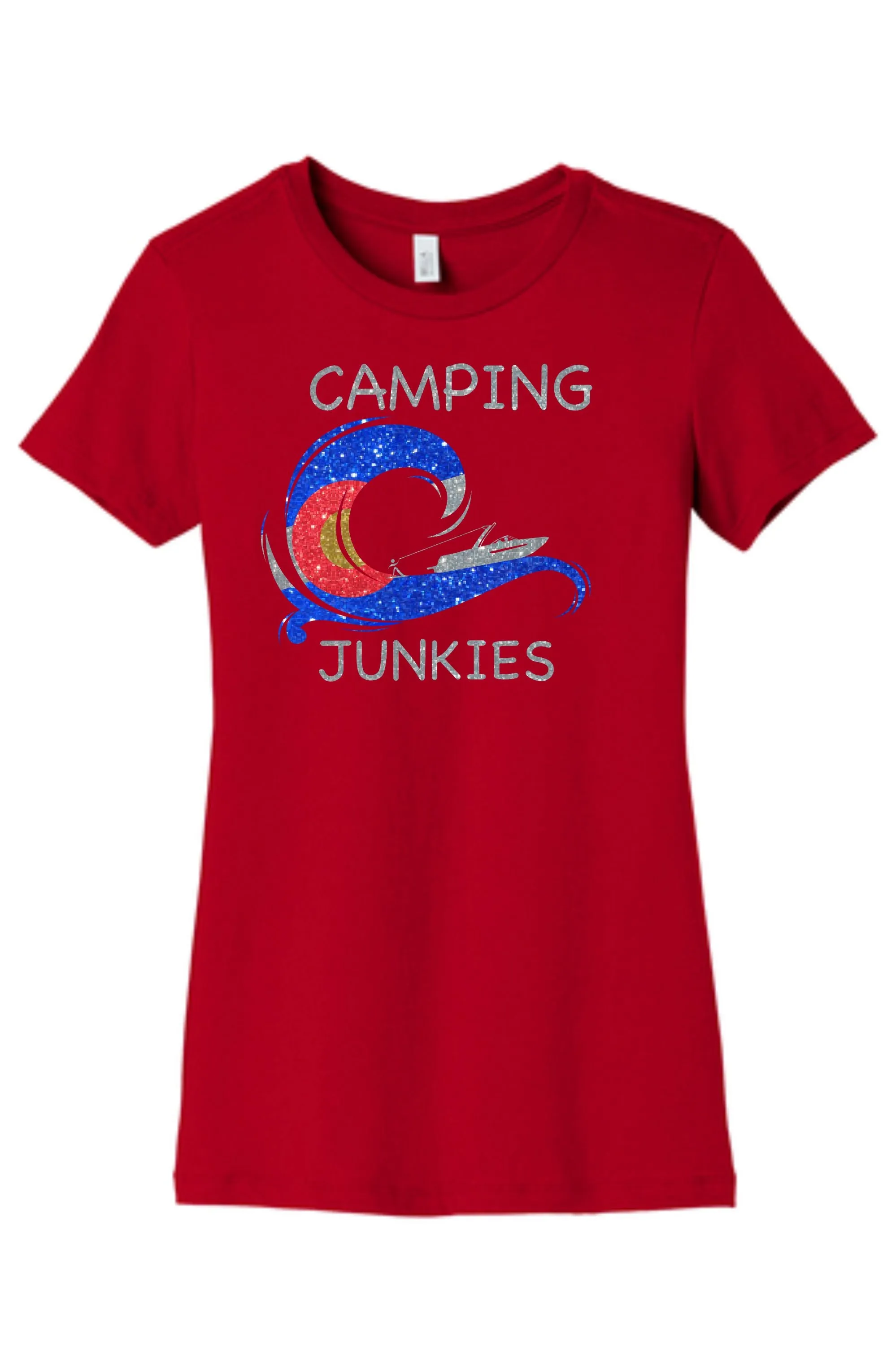 Camping Junkies Ladies Tee