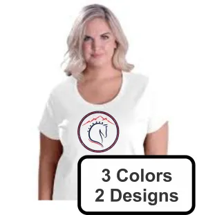 Can Am Stables Curvy Ladies Tee- Matte or Glitter