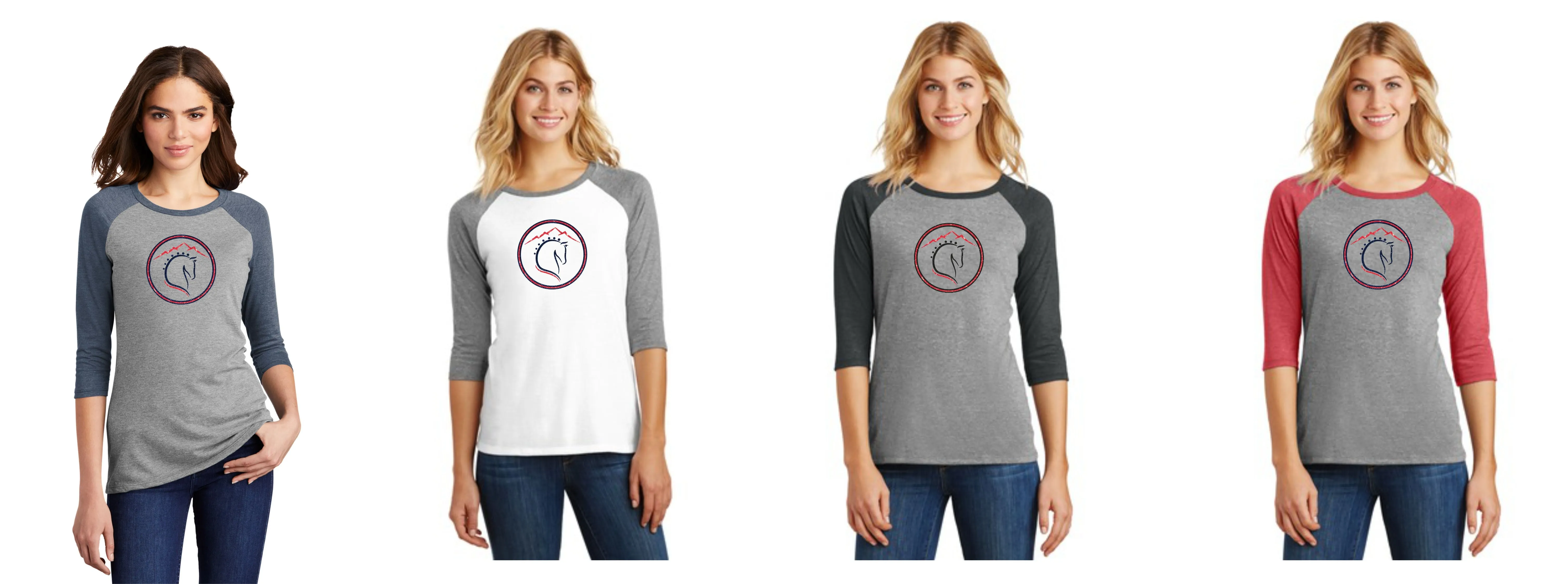 Can Am Stables Ladies Raglan- Matte or Glitter