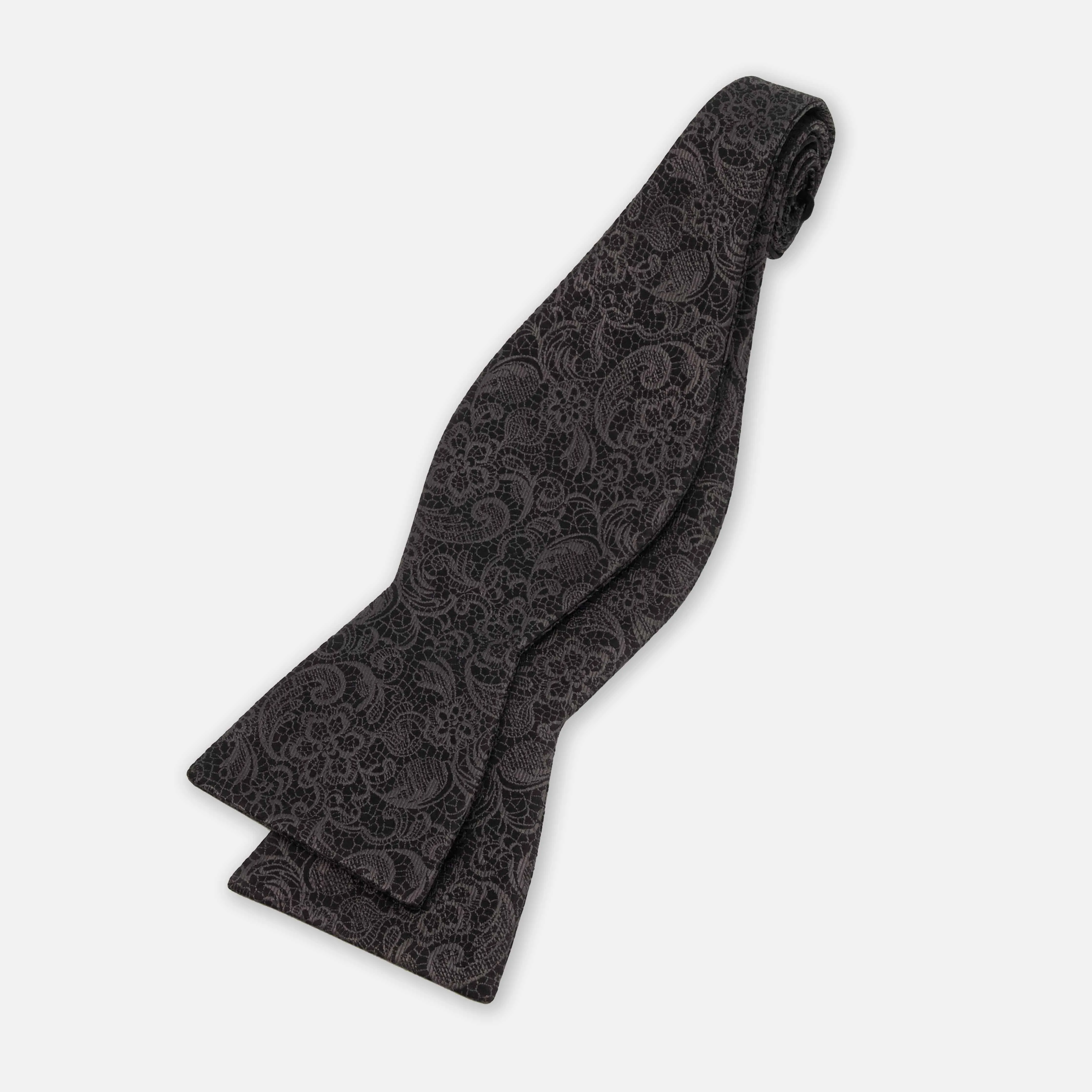 Ceremony Paisley Black Bow Tie