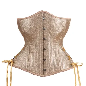 Champagne Fizz Corset, Hourglass Silhouette, Long