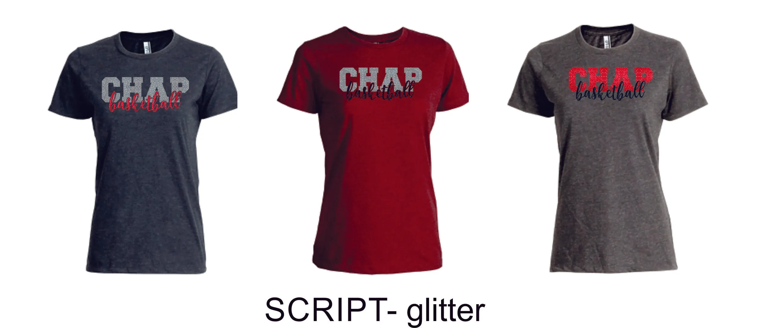 Chap Basketball Ladies or Unisex Cotton Blend Tee- 4 Designs