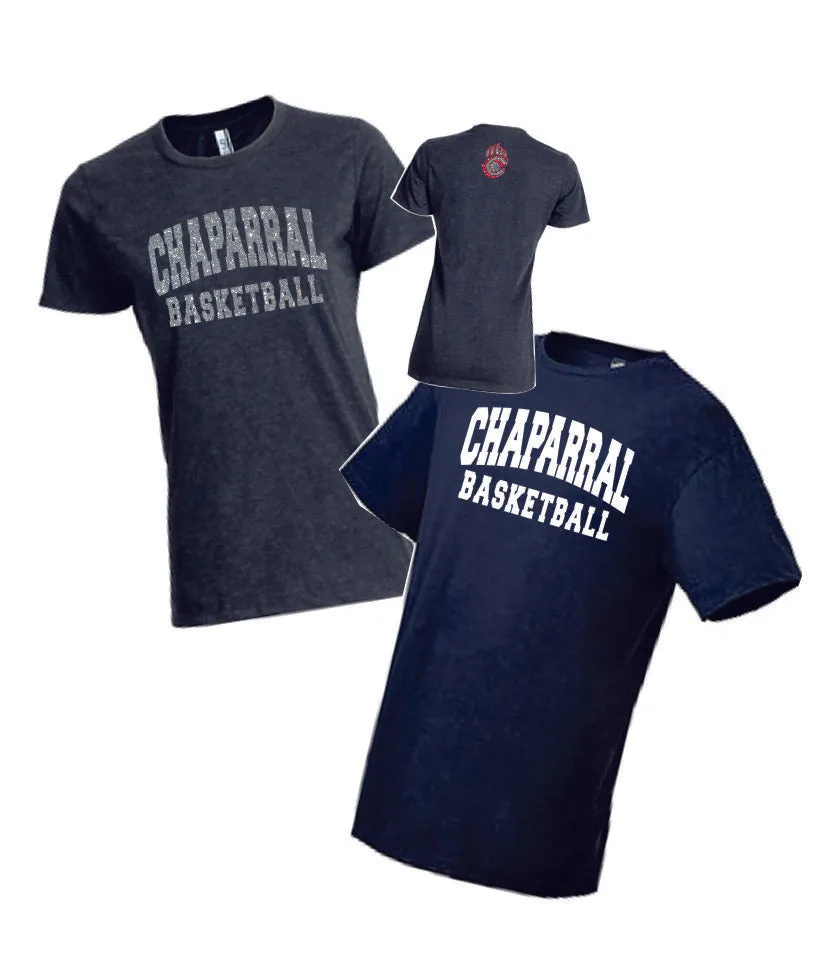 Chap Basketball Ladies or Unisex Cotton Blend Tee- 4 Designs