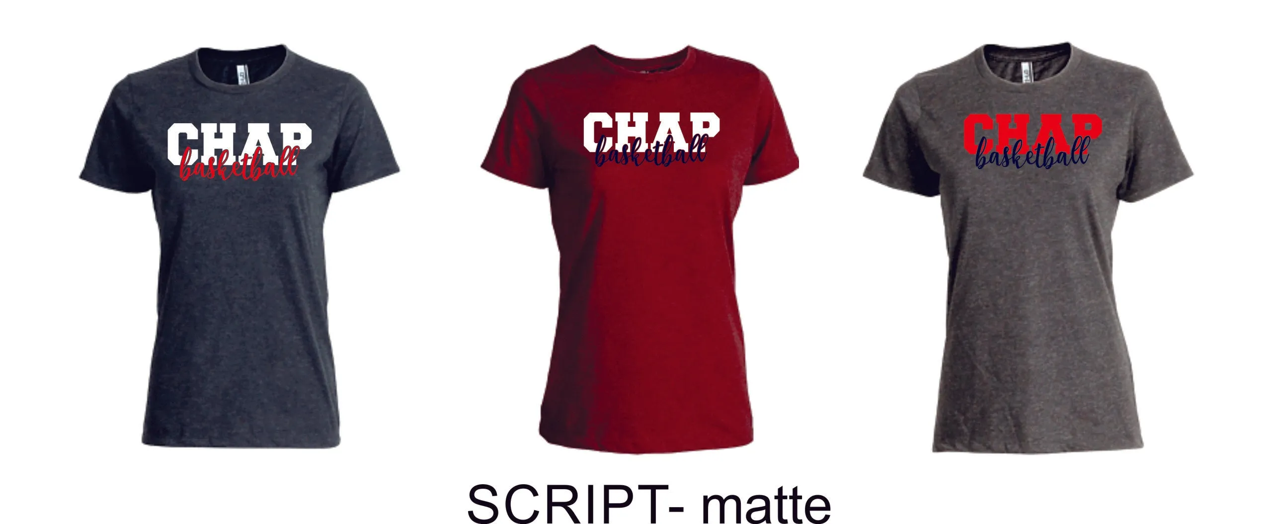 Chap Basketball Ladies or Unisex Cotton Blend Tee- 4 Designs