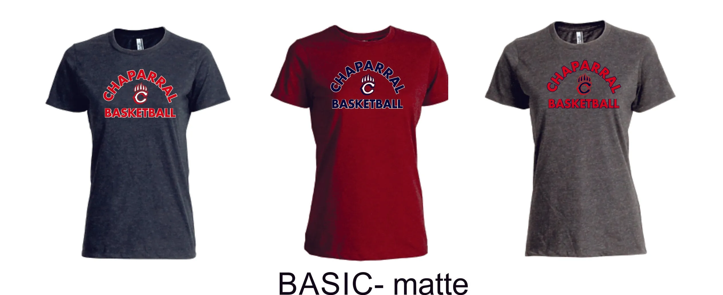 Chap Basketball Ladies or Unisex Cotton Blend Tee- 4 Designs