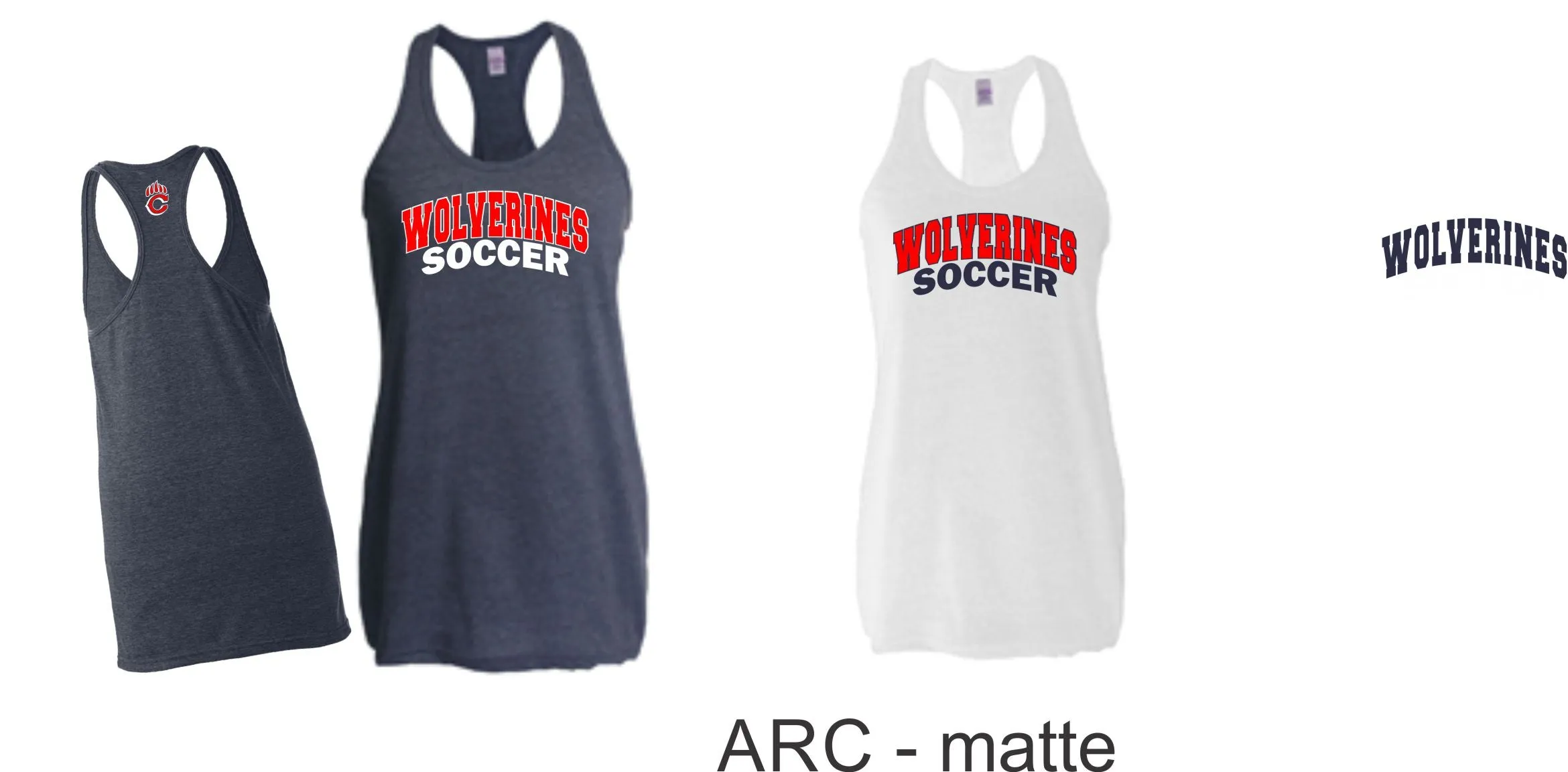 Chap Soccer Racerback Tank- 5 designs- Matte or Glitter