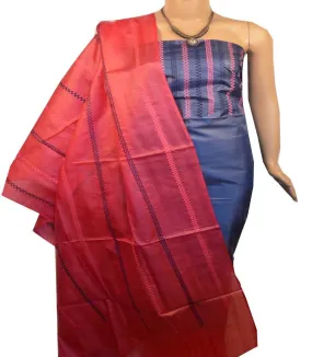 Churidar Material: Top in Tussar Silk, Dupatta in Tussar Silk and Bottom in Cotton Silk (Un-stitched) -190100149