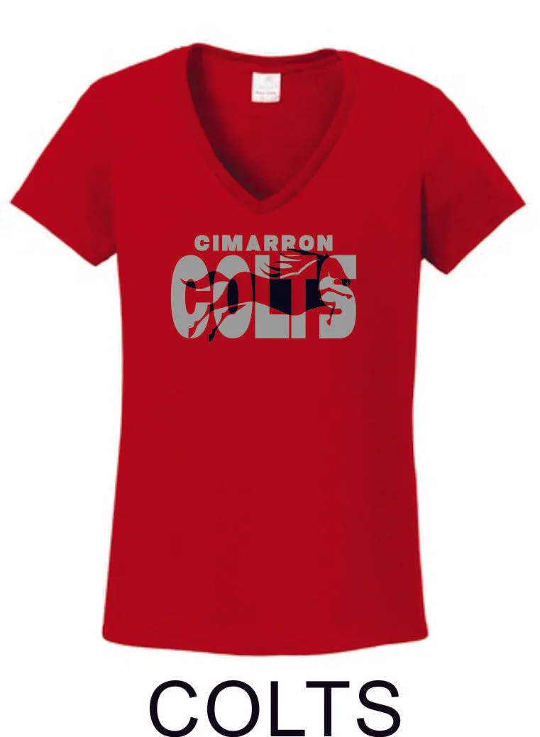 Cimarron Ladies Tee - 3 Designs- Matte or Glitter