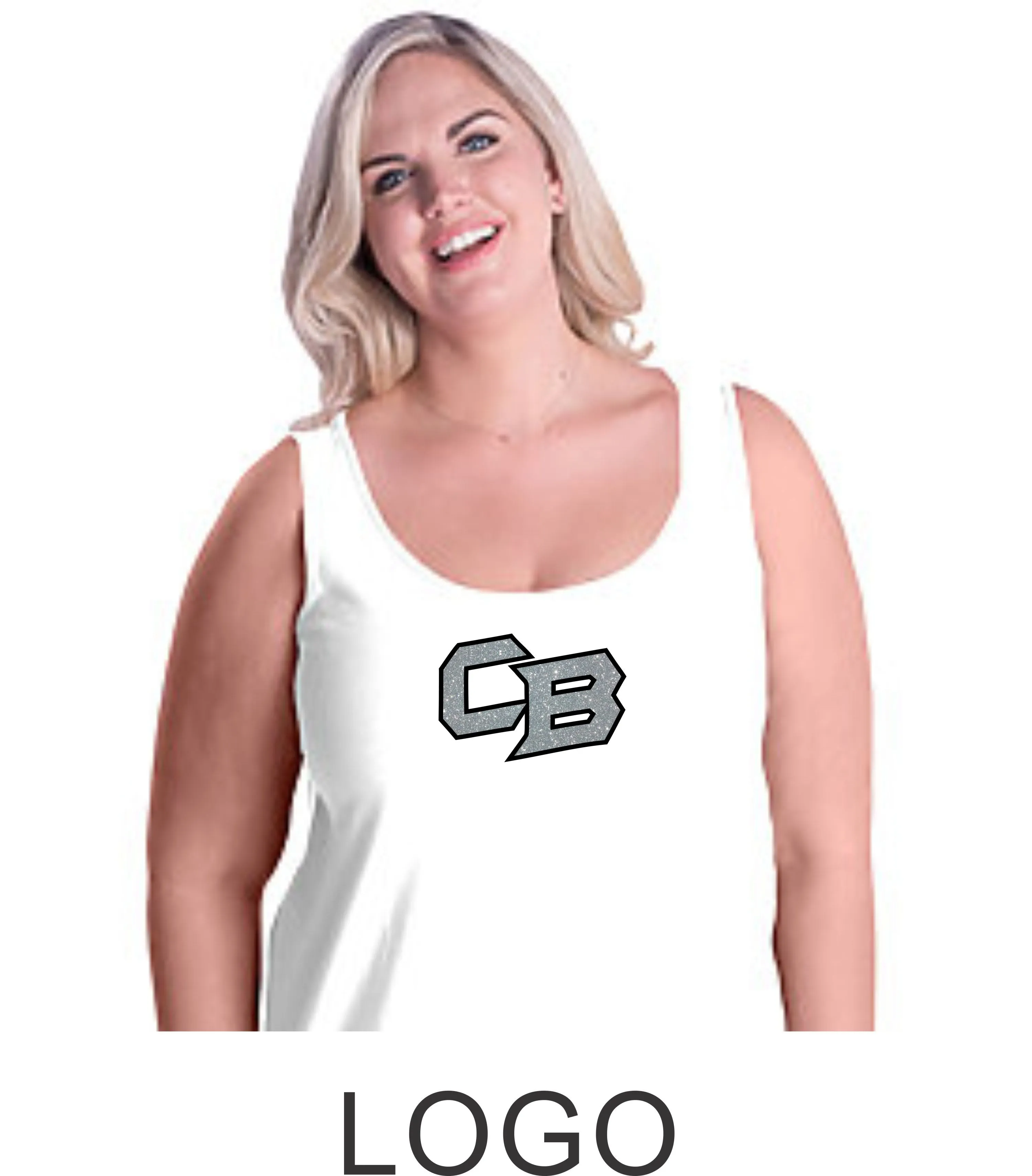 CO Baseball Curvy Ladies Tank- 7 designs- Matte or Glitter