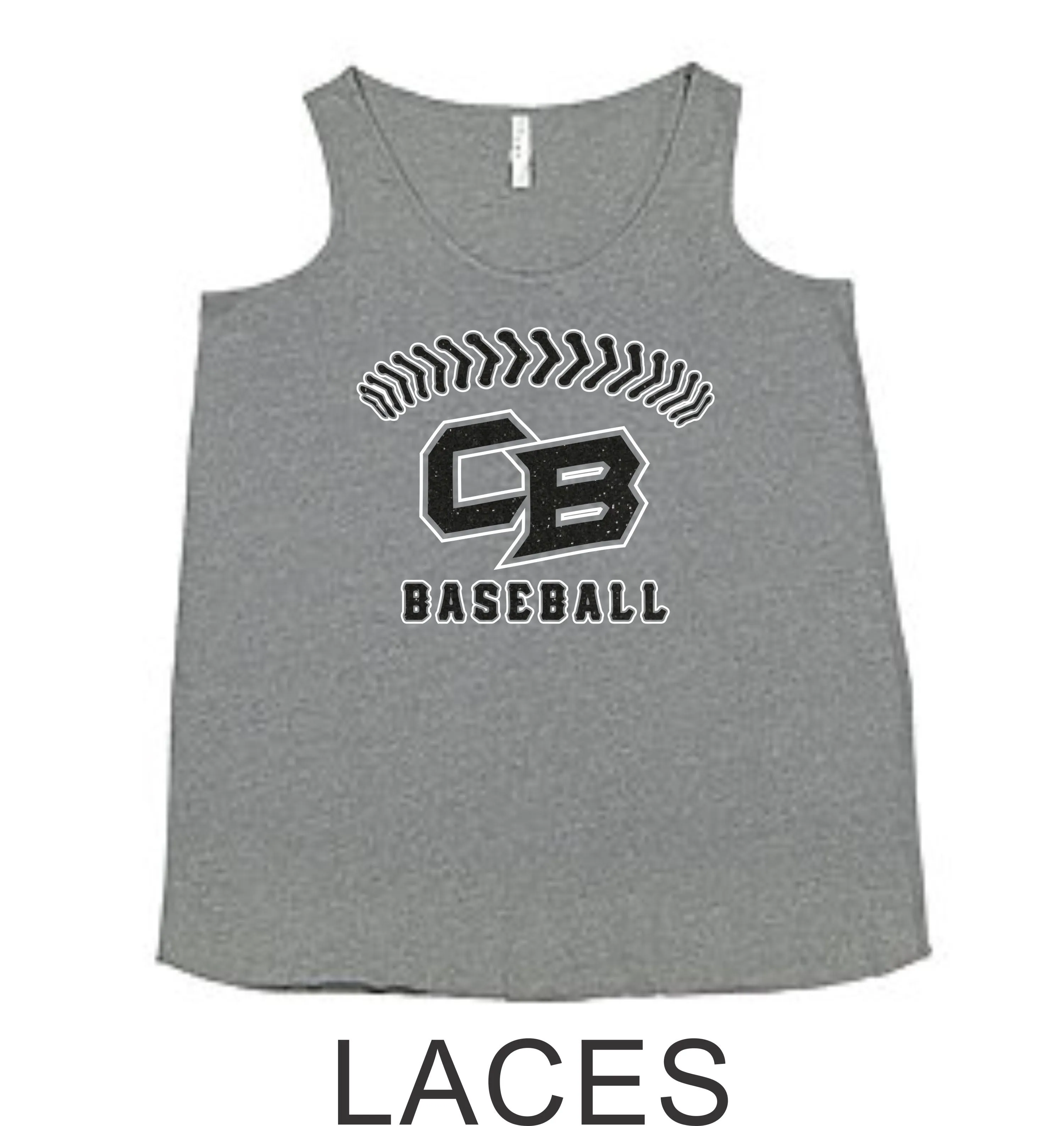 CO Baseball Curvy Ladies Tank- 7 designs- Matte or Glitter