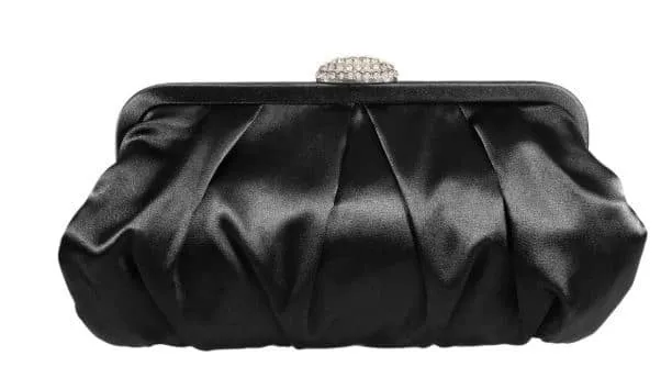 Concord Handbag in Black Satin