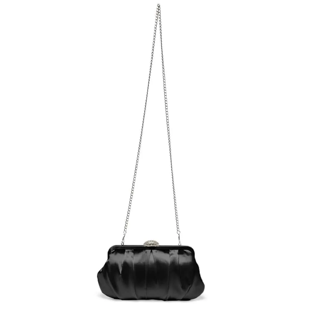 Concord Handbag in Black Satin