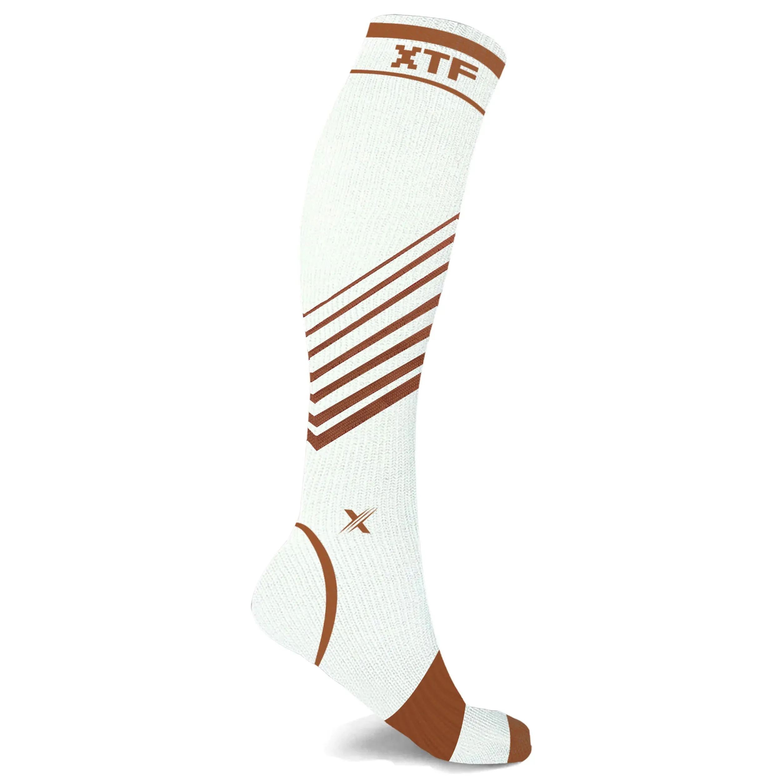 Copper Compression Striped Knee-high Socks