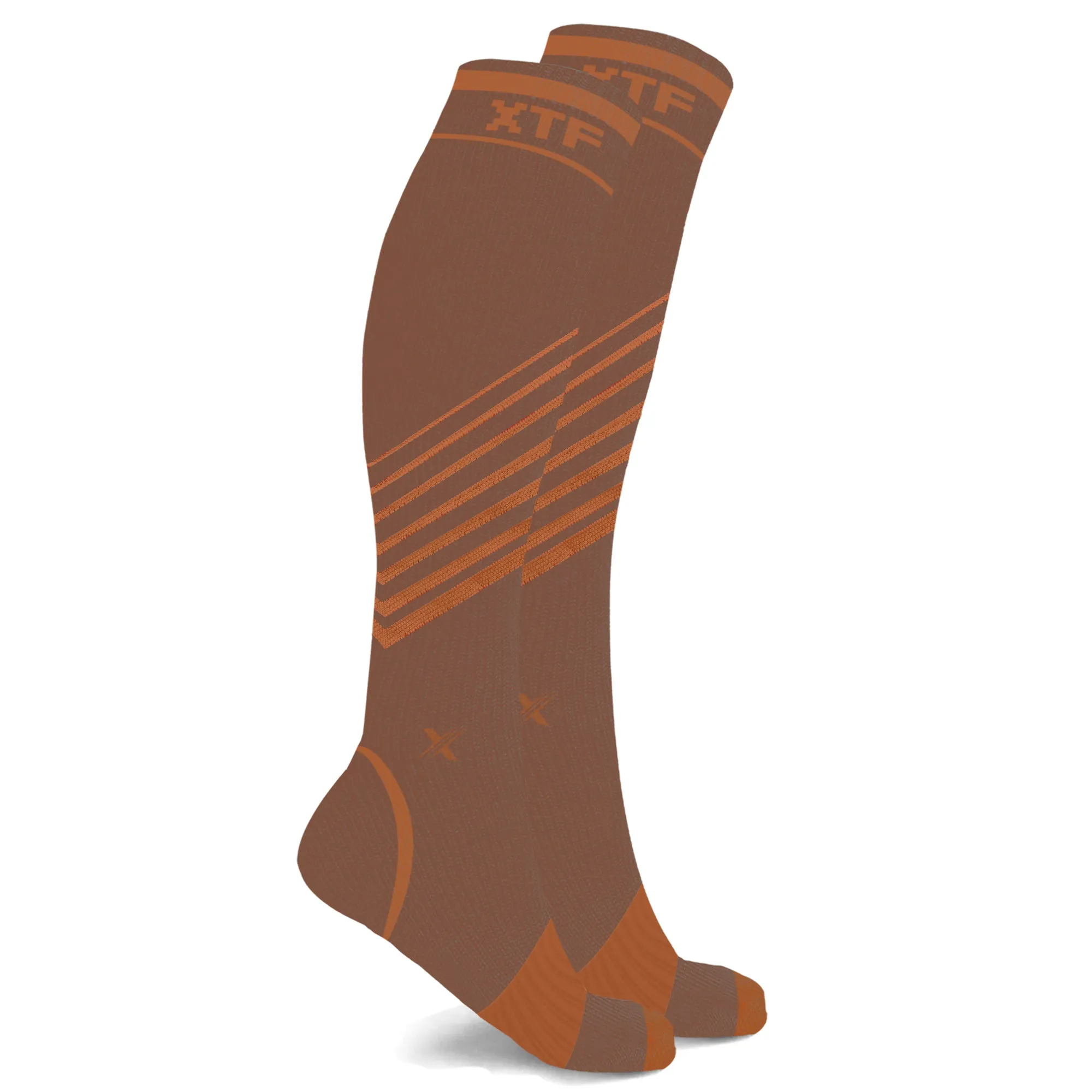 Copper Compression Striped Knee-high Socks