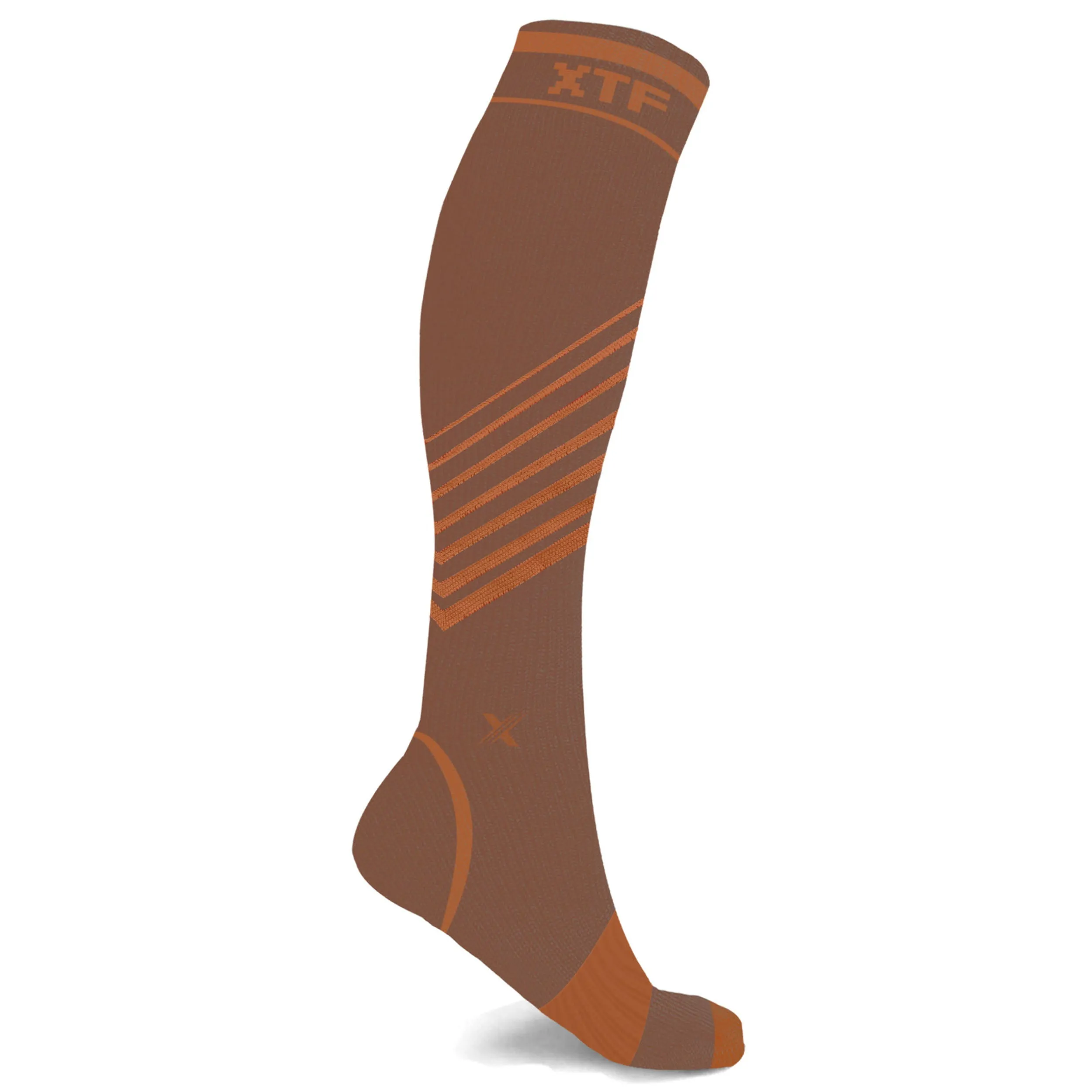 Copper Compression Striped Knee-high Socks