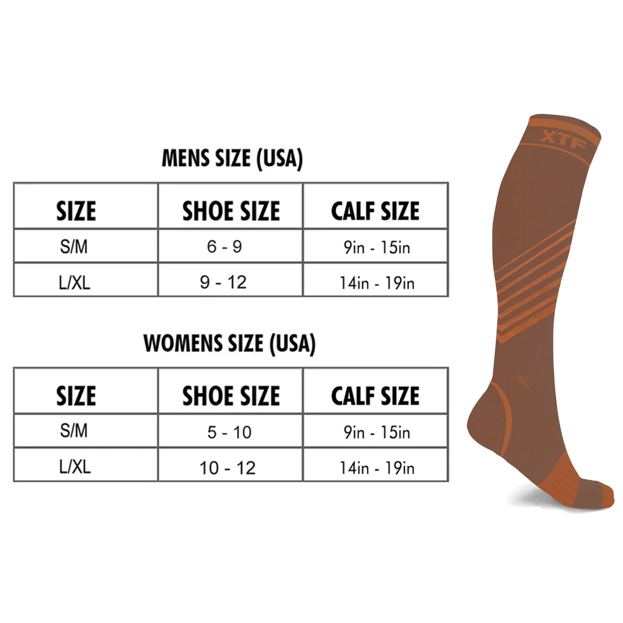 Copper Compression Striped Knee-high Socks