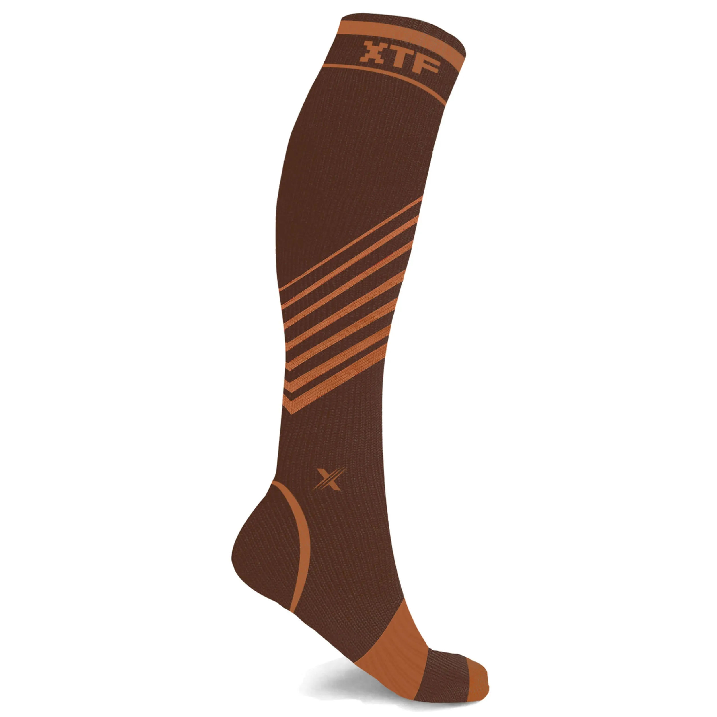 Copper Compression Striped Knee-high Socks