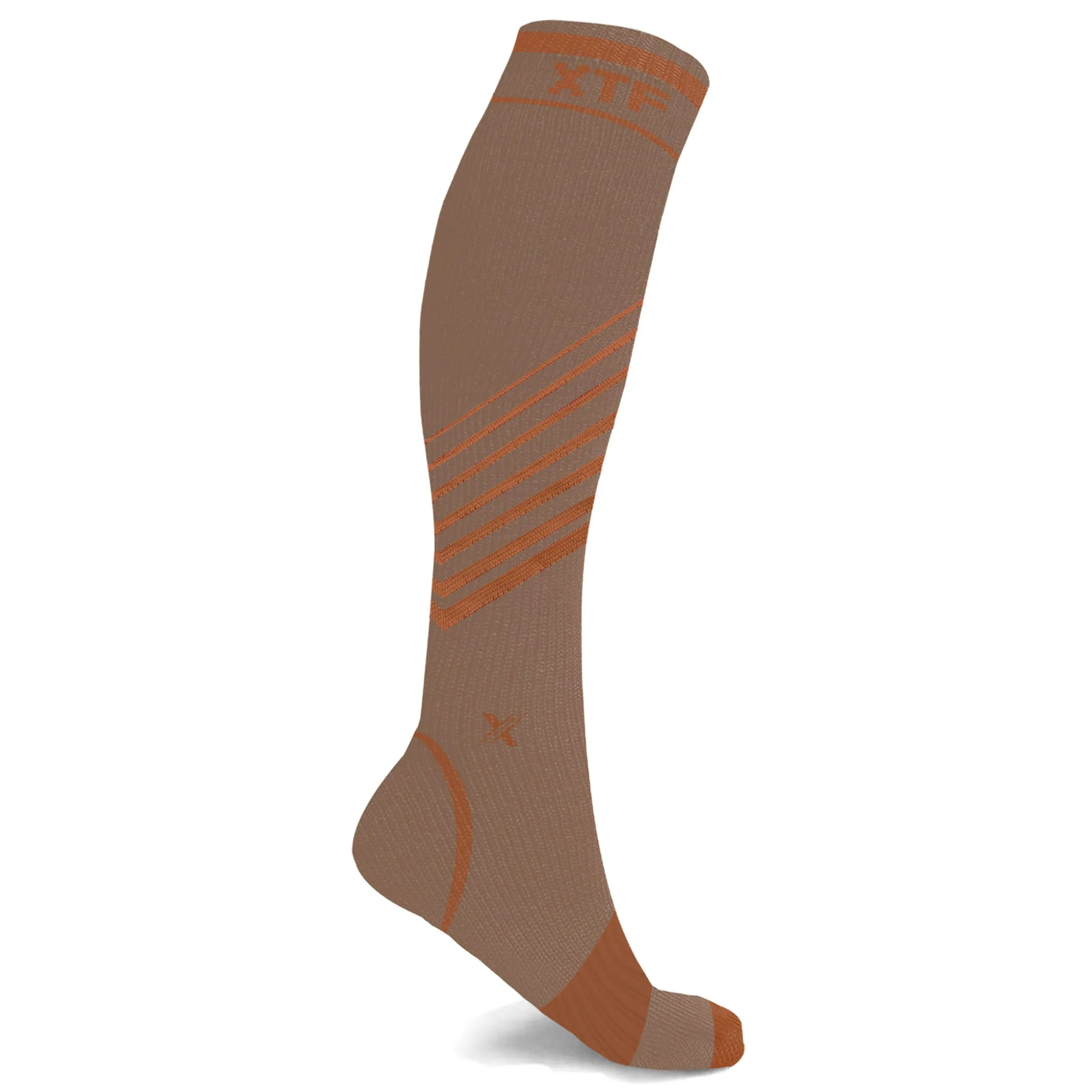 Copper Compression Striped Knee-high Socks