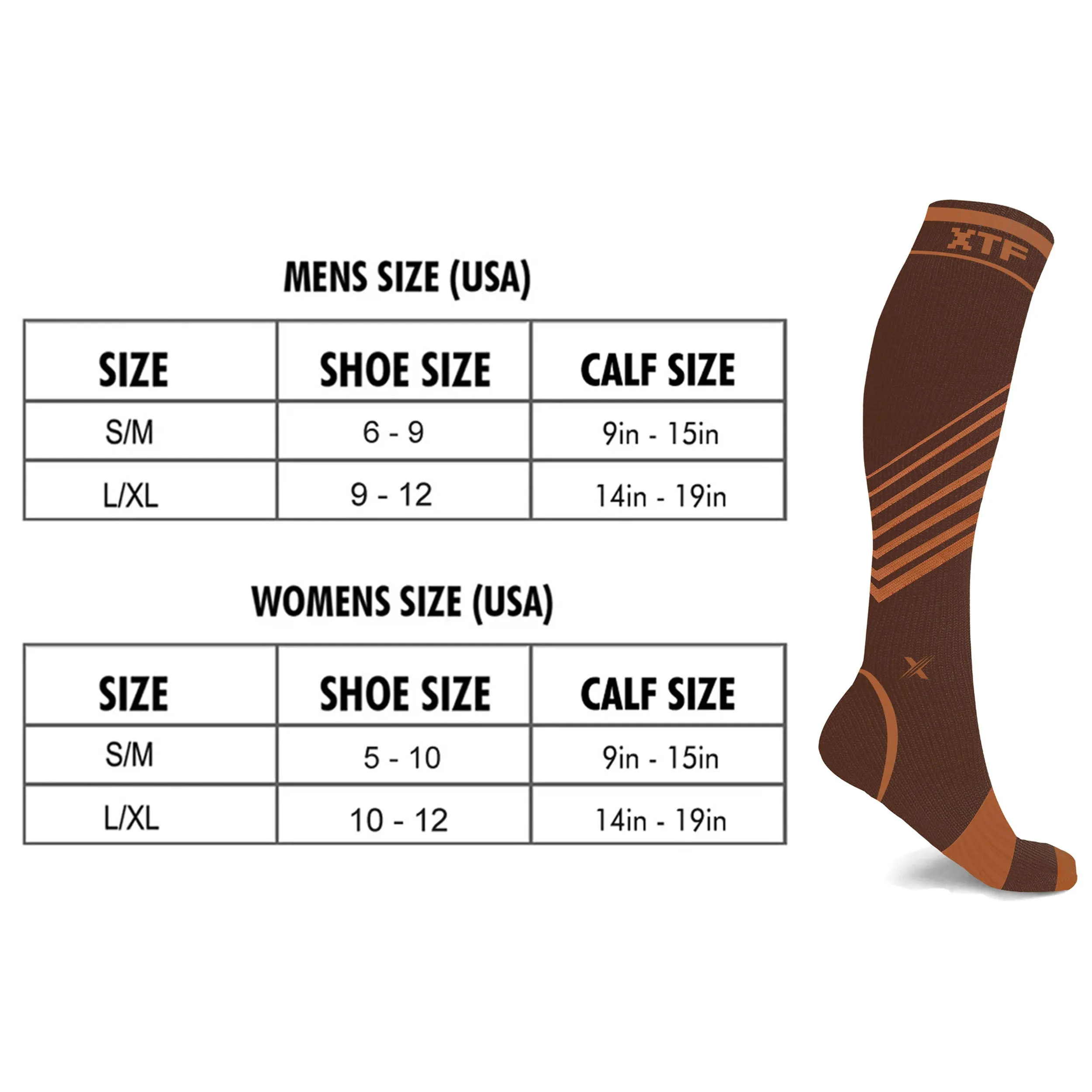 Copper Compression Striped Knee-high Socks