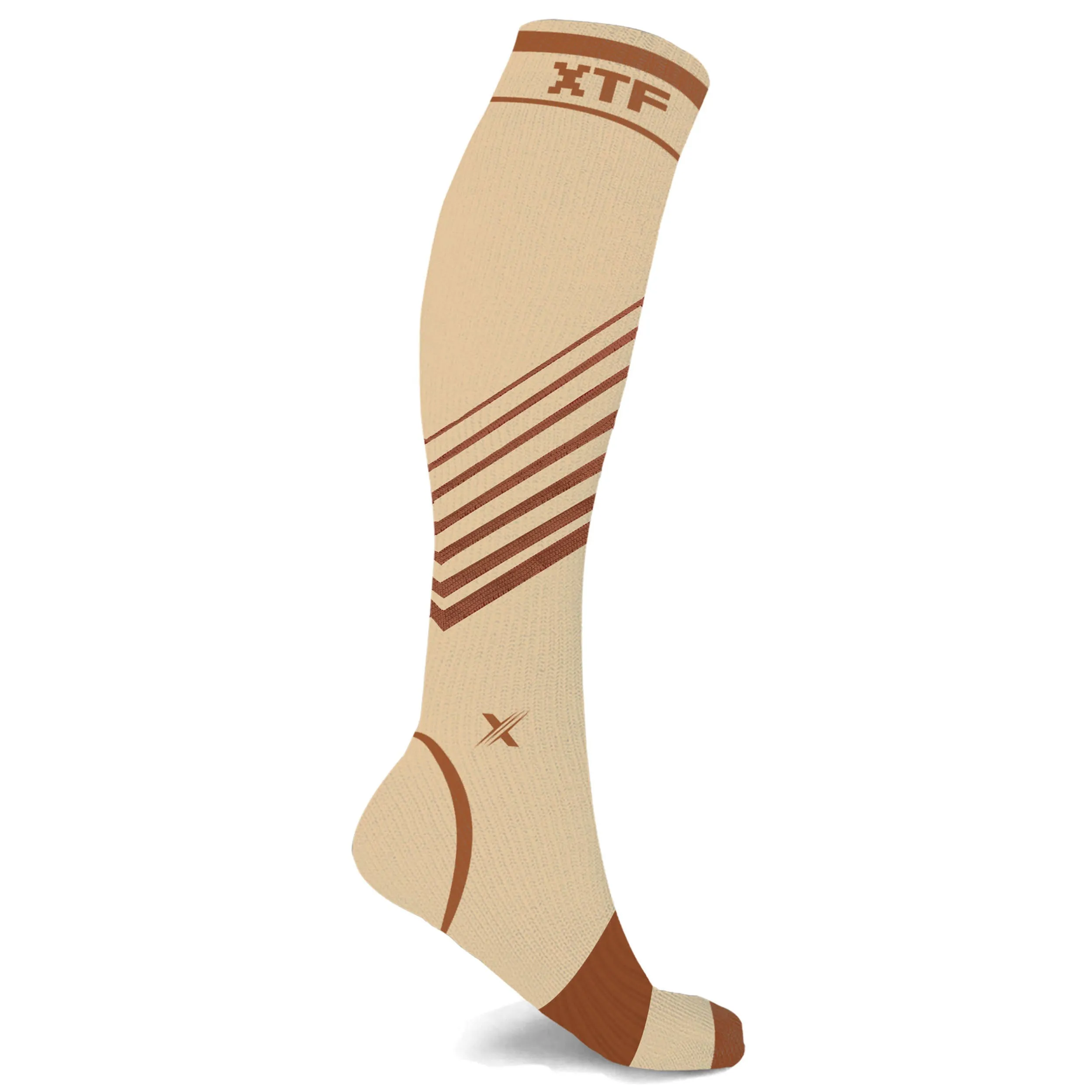 Copper Compression Striped Knee-high Socks