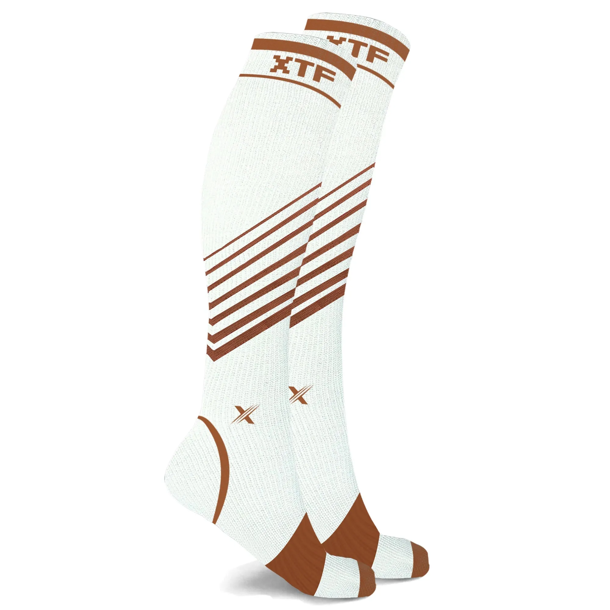 Copper Compression Striped Knee-high Socks