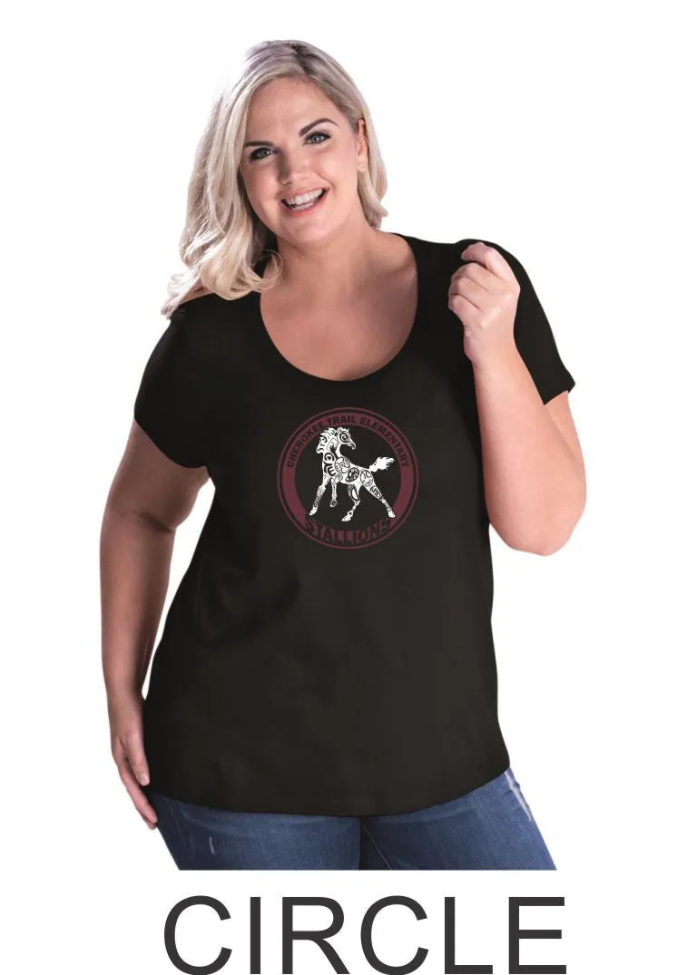 CTE Curvy Ladies Tee- 4 designs- Matte or Glitter