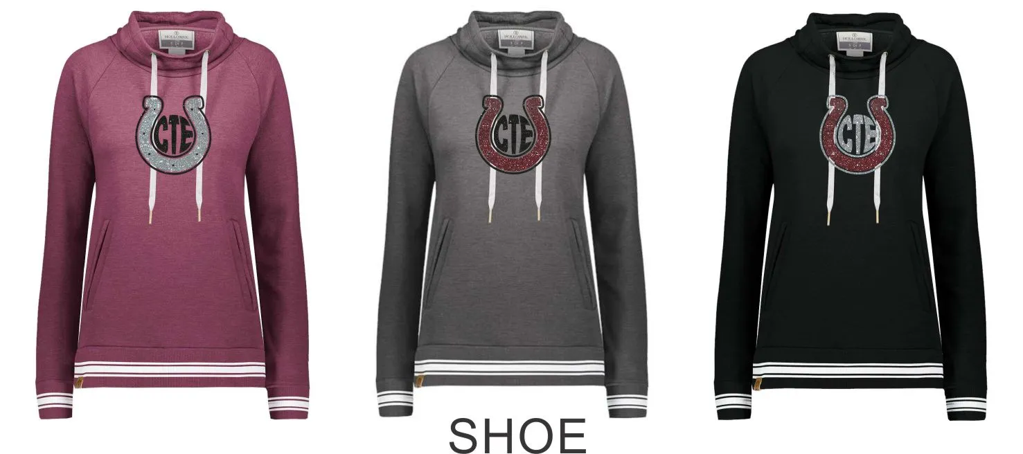 CTE Funnel Neck Ladies Pullover- 3 designs