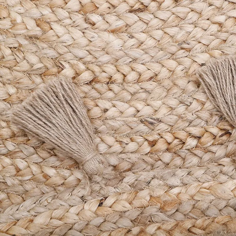 Else Jute Rug with Pompoms