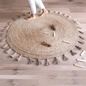 Else Jute Rug with Pompoms