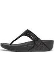 FitFlop Lulu Glitter Toe Thong black glitter