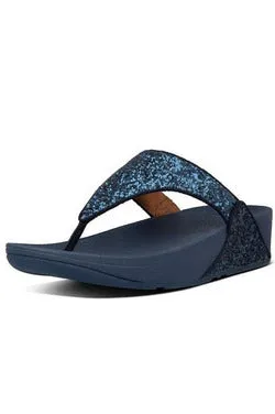 FitFlop Lulu Glitter Toe Thong navy