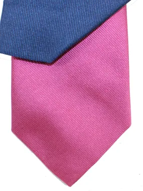 Gene Meyer SILK TIE Royal Blue Pink SALE